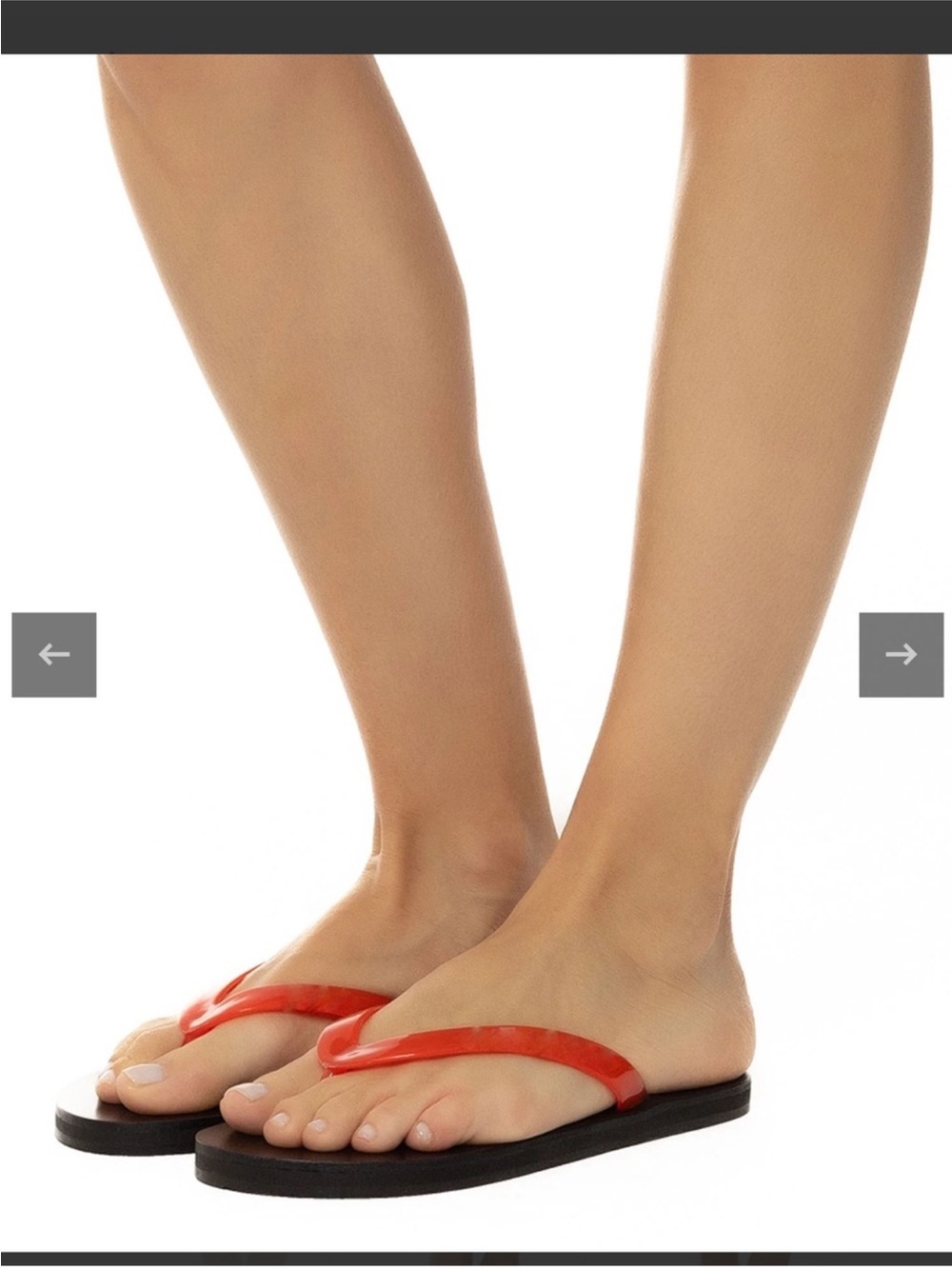 Red Jelly Flip Flops